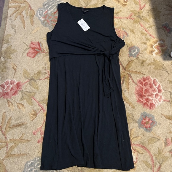 J. Jill Wearever Tie-Waist Dress – Size Medium Petite – Black – NWT - Picture 6 of 9